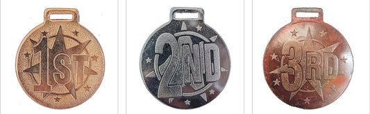 Gold; Silver; and Bronze Medals for recognition and awards.