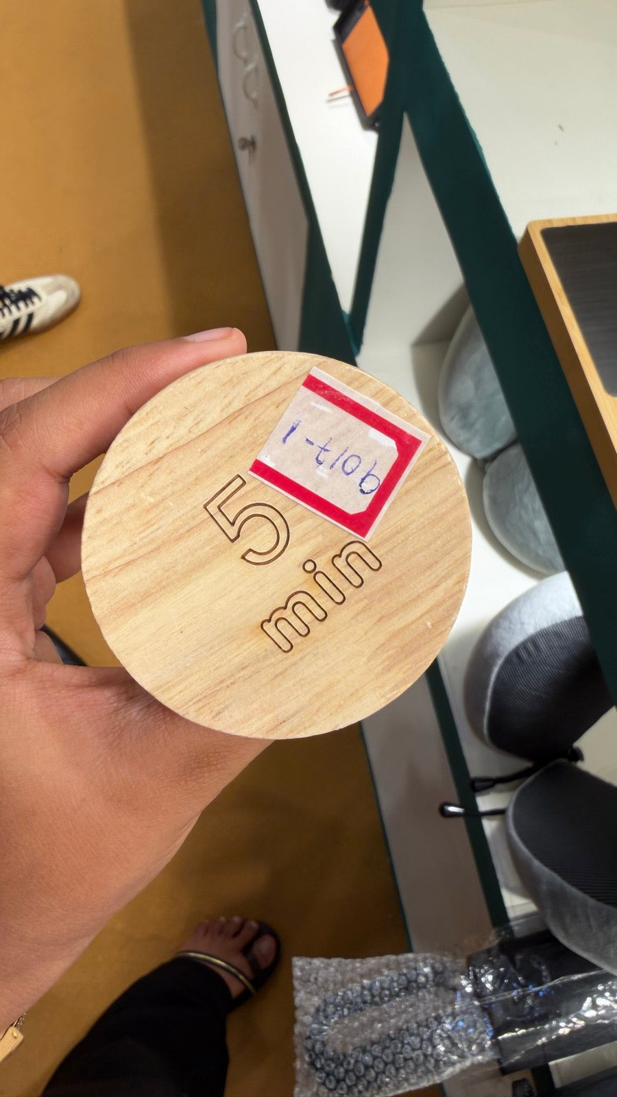 Wooden Sand Timer Hourglass - 5 Minute