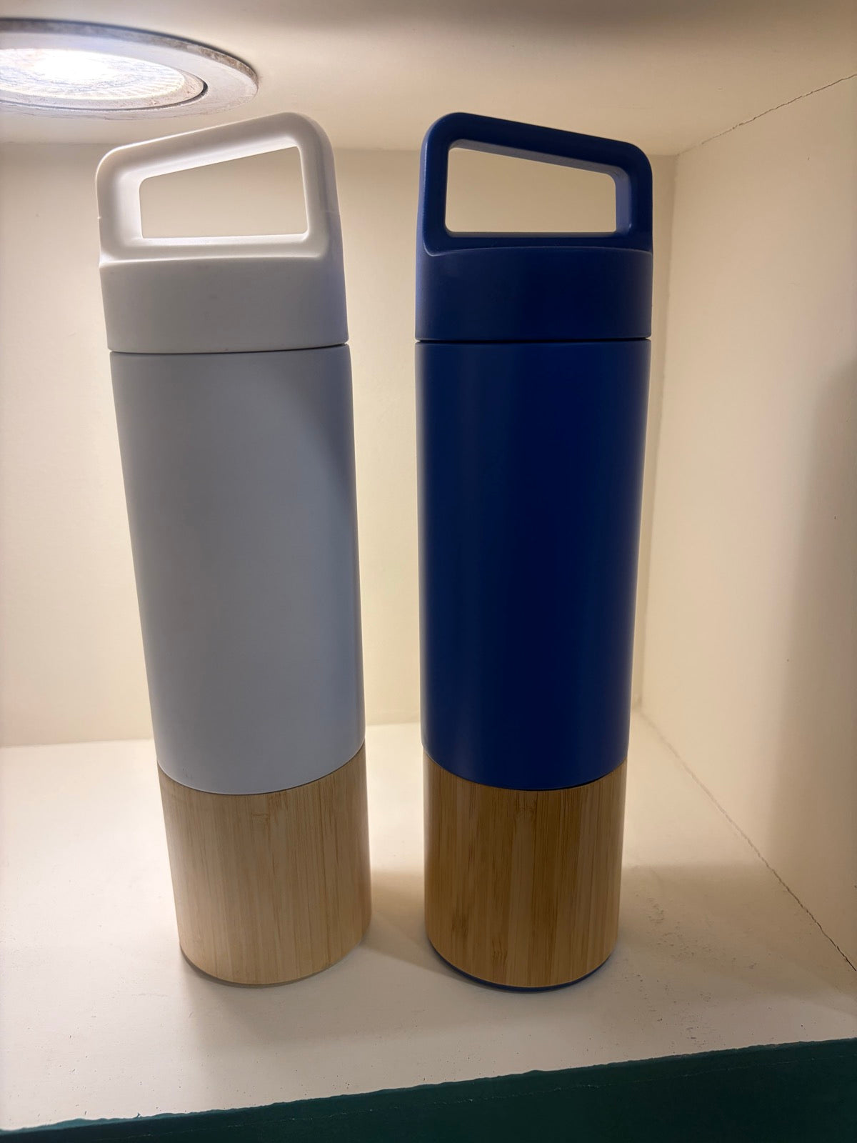 Bamboo Mid Bottle with Handle Grip Lid 600 ml – MGH 7041