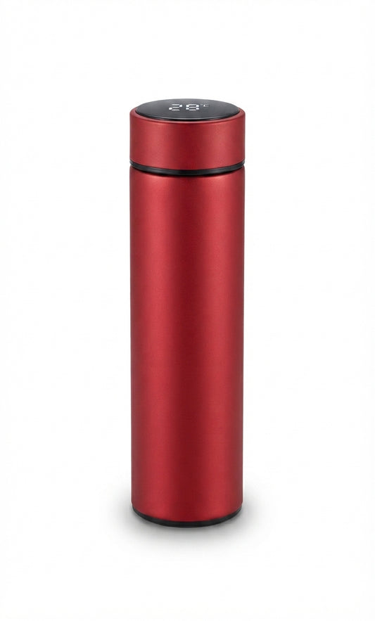 Temperature Display Smart Flask - Red - Meru Trophy corporate gifting