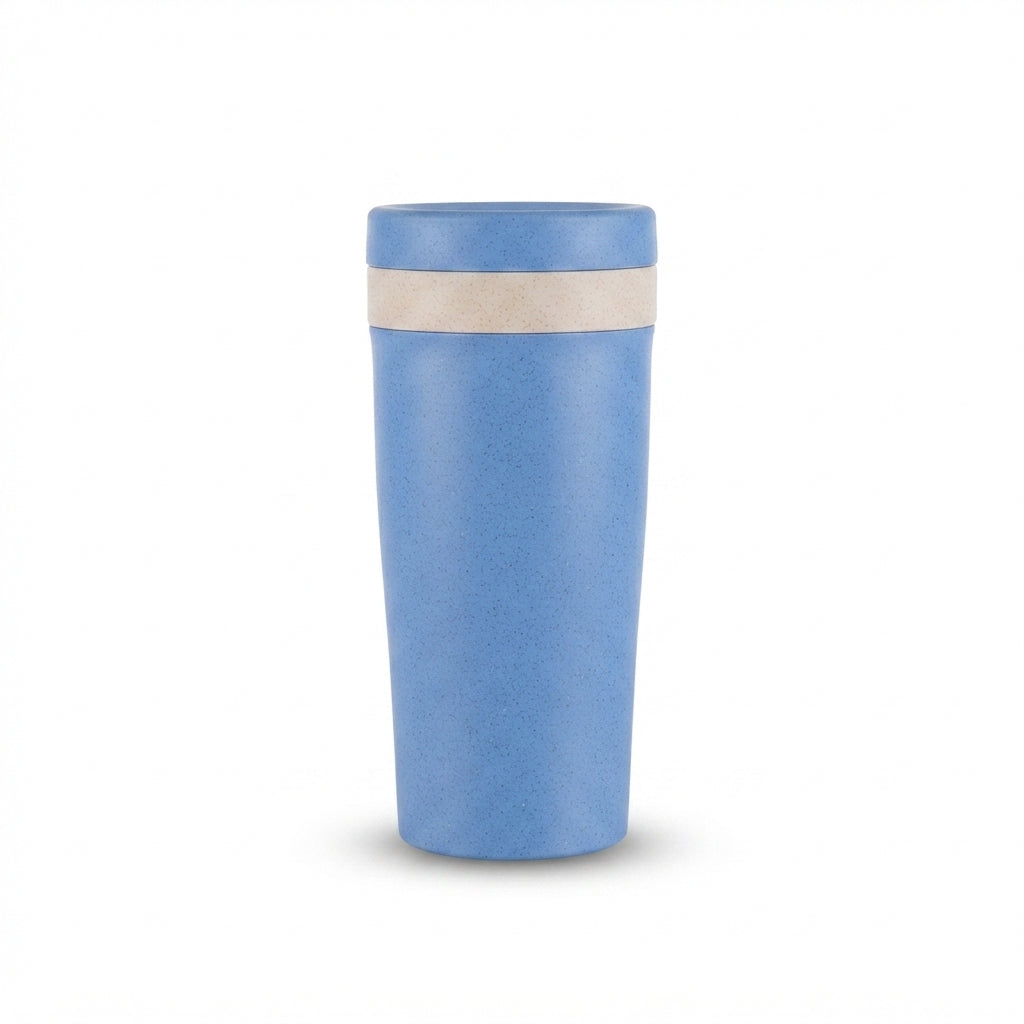 Wheat Straw Tumbler - Blue - Meru Trophy corporate gifting