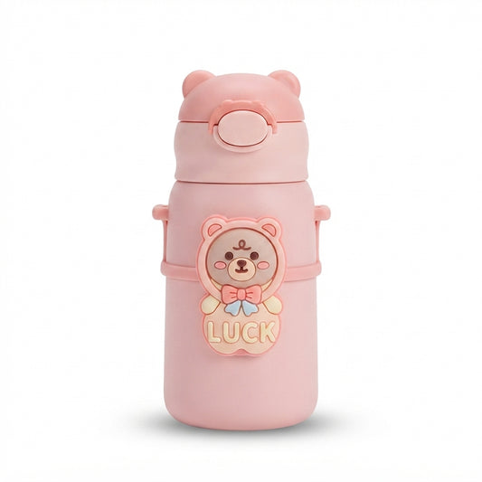 Kids Cartoon Insulated Bottle - Pink - Meru Trophy corporate gifting