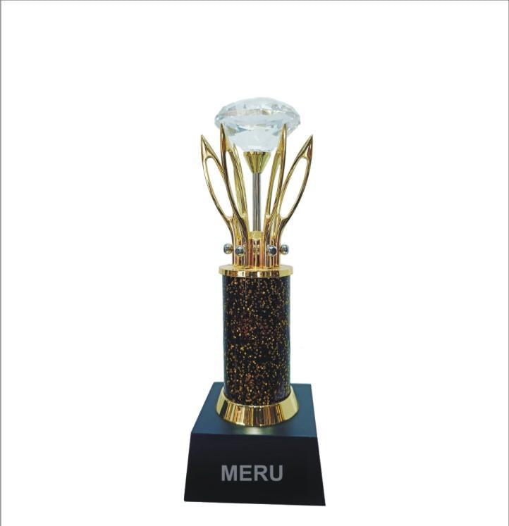 Premium Crystal Diamond Trophy 654 - Best Employee Award