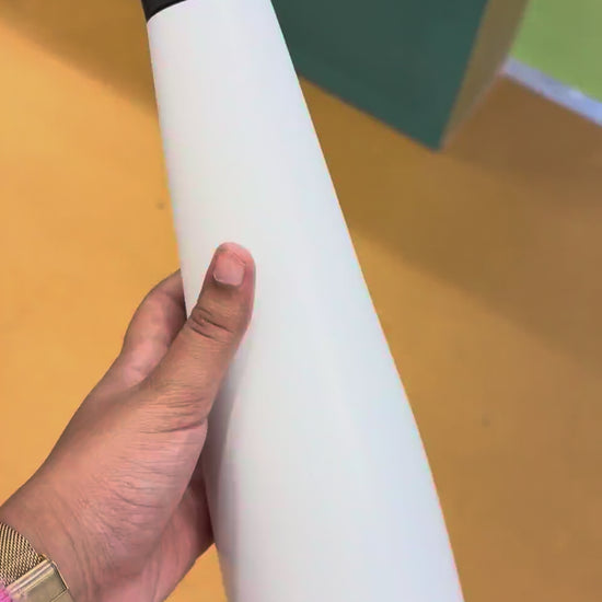 Cone-Shaped Bottle with Cork Stopper - White - real product video