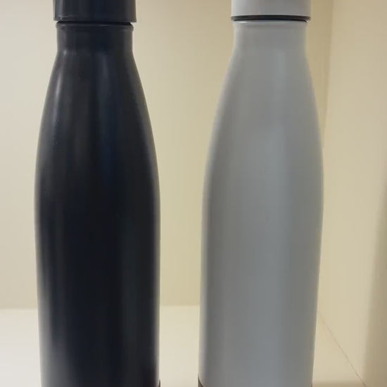 Cork Base Cola-Shaped Bottle - Black and White pair - real product video
