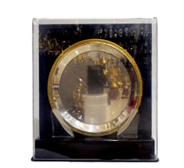 Elegant Silver and Gold Wooden Memento Trophy - CP60